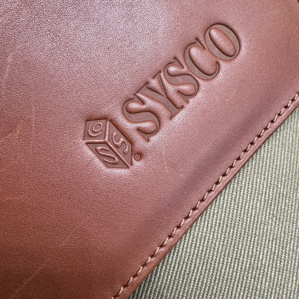Vintage Sysco Co Cutter & Buck Promo Large Briefcase Laptop Bag AGED WORN